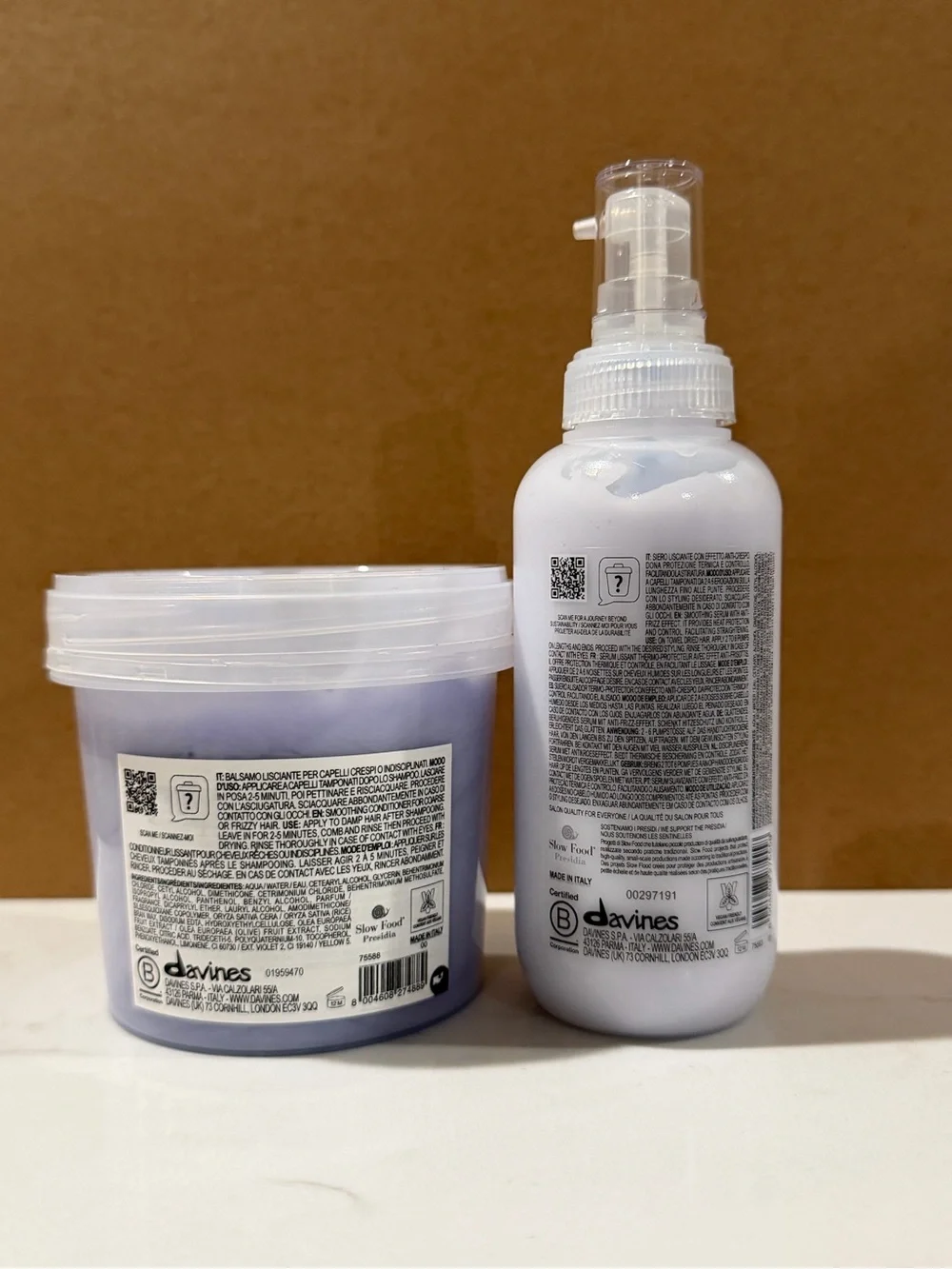 New & Authentic Davines LOVE Smoothing Conditioner 250ml & Perfector 150ml
